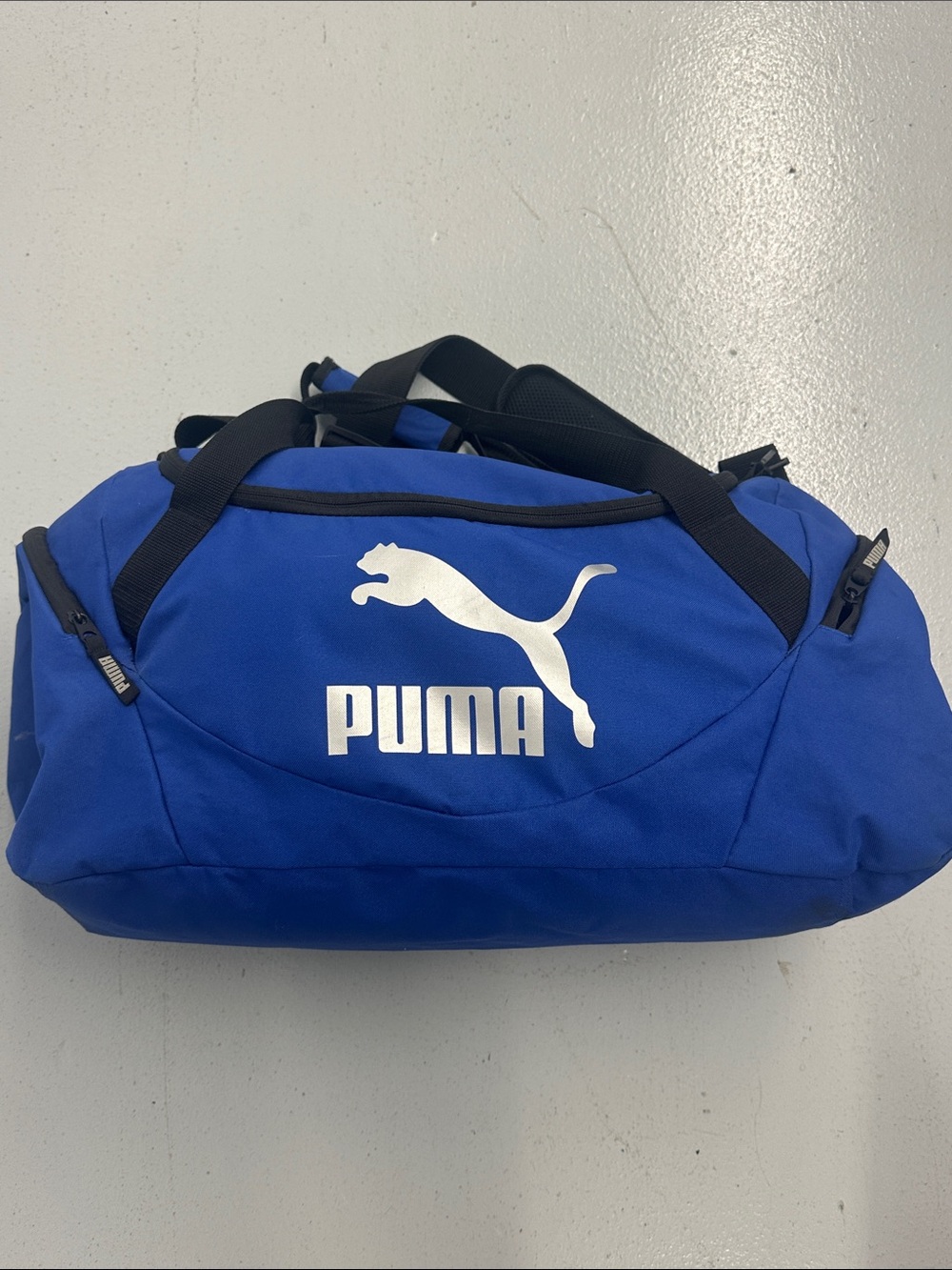 Puma Royal Blue Logo Duffel Bag